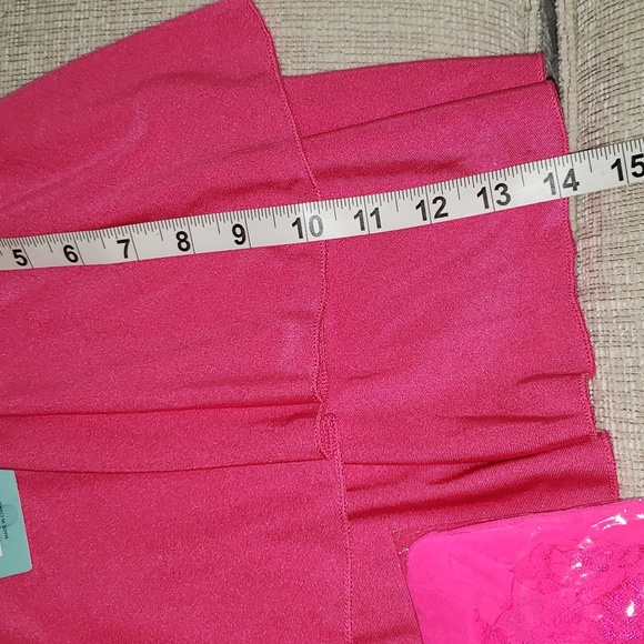 *Womens Pleated Mini Skirt Pink Sz XXL* ** - Picture 6 of 9